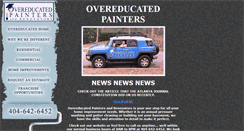 Desktop Screenshot of overeducatedpainters.com